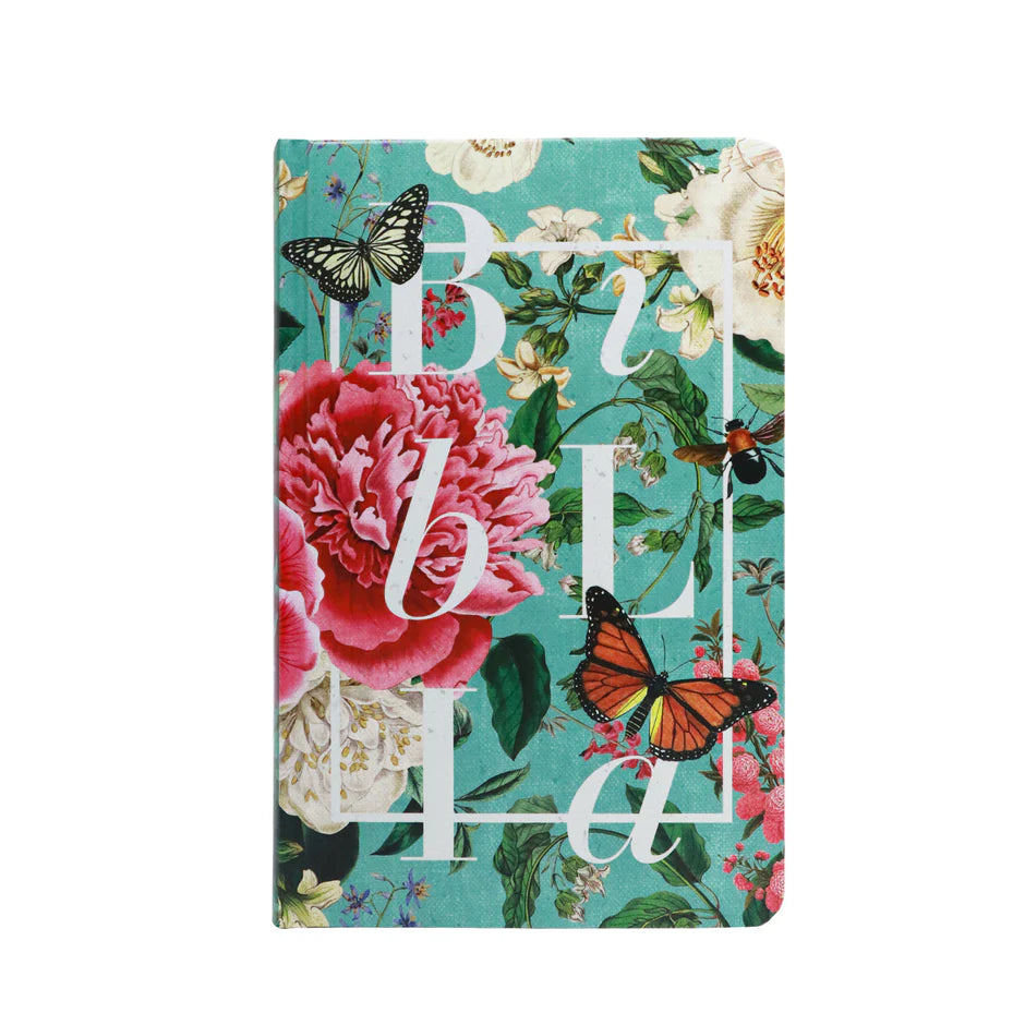 Biblia Jardín de Flores Tapa Dura Letra Grande Tamaño Manual RVR 1960