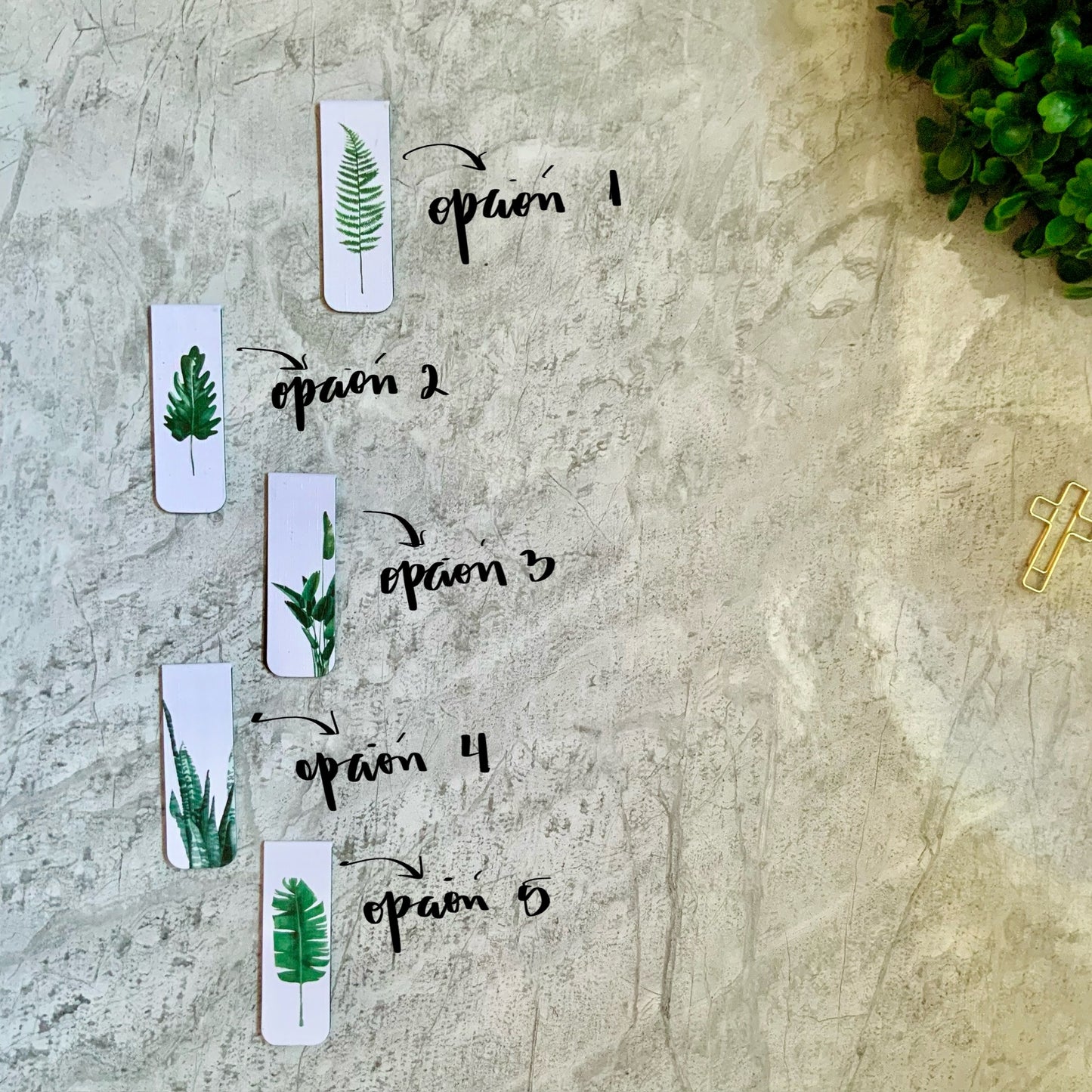 Marcador Magnetico Diseños "Plantas"