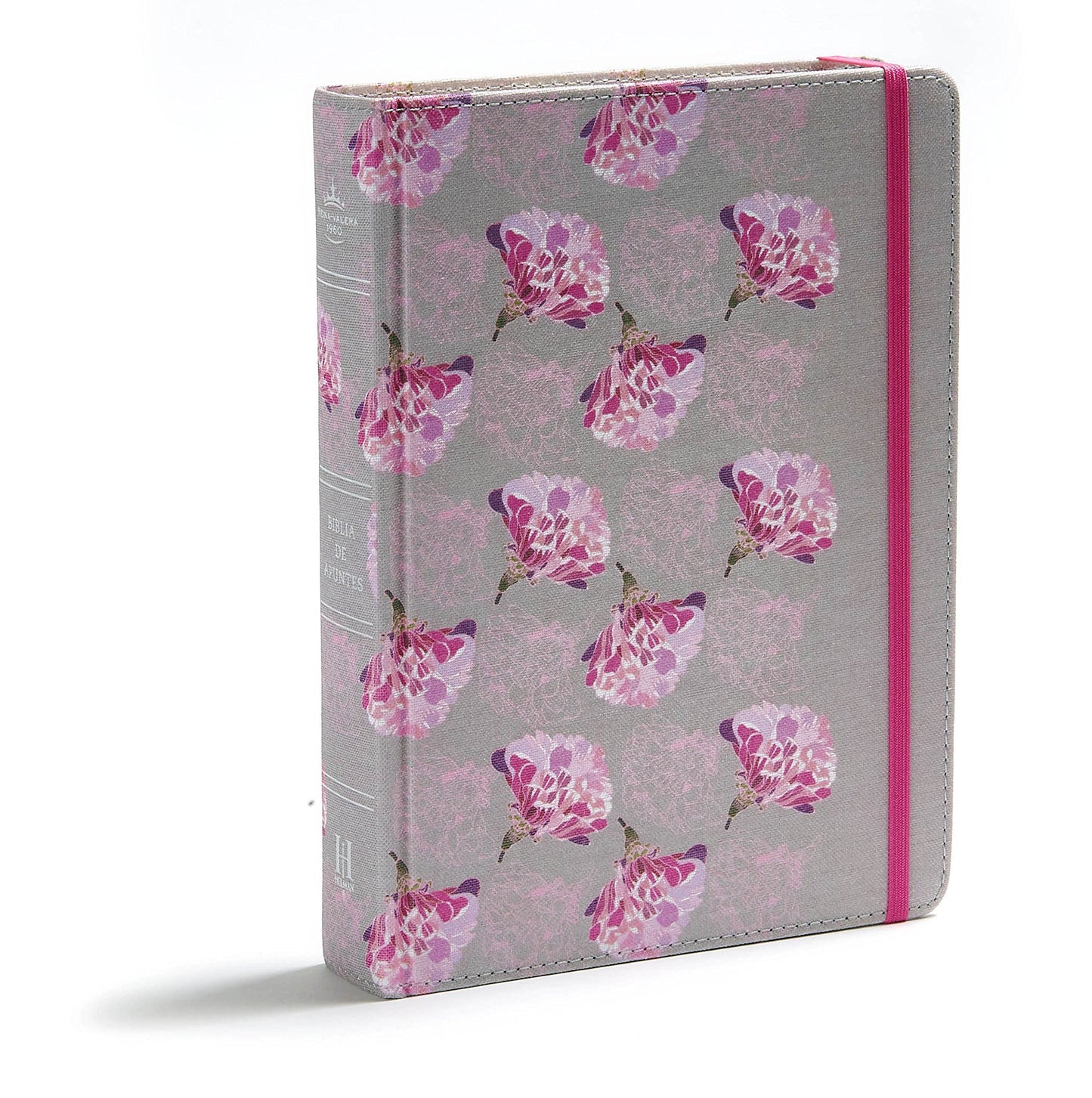 Biblia de Apuntes Gris con Floreado Biblia RVR 1960