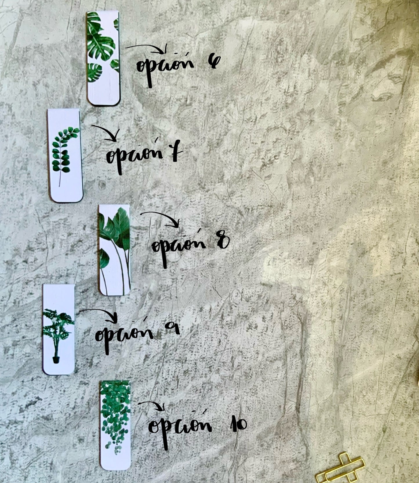 Marcador Magnetico Diseños "Plantas"
