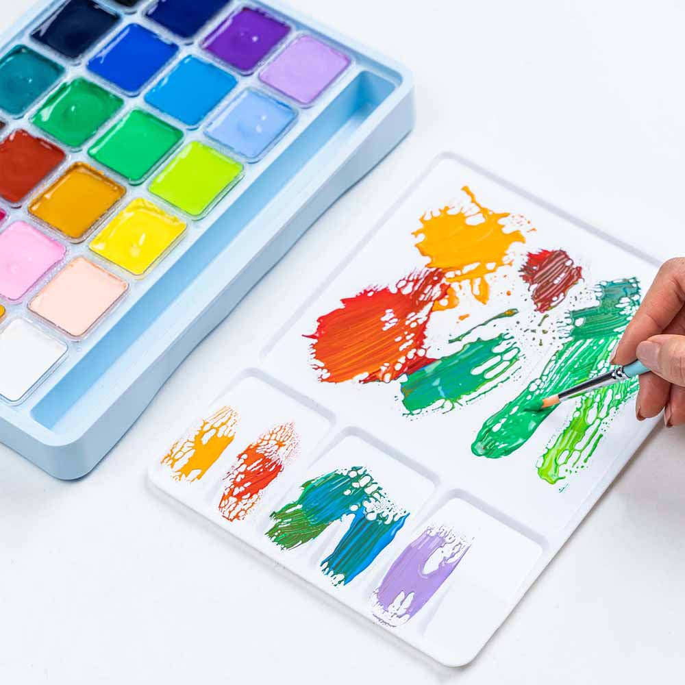 SET PINTURA GOUACHE 18 COLORES (NO INCLUYE PINCELES) "HIMI"
