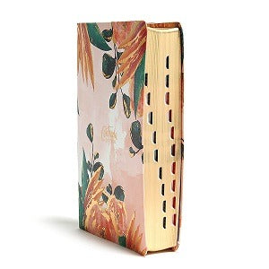Biblia Centrada en Cristo Simil Piel Versión RVR 1960 Diseño Floral o Matizada