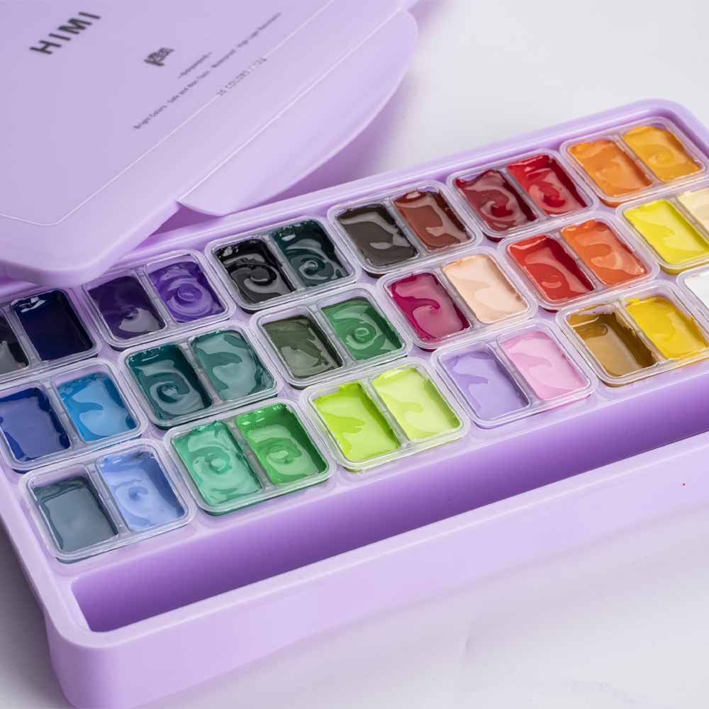 SET GOUACHE 36 COLORES / 12GR Nueva Versión "HIMI"