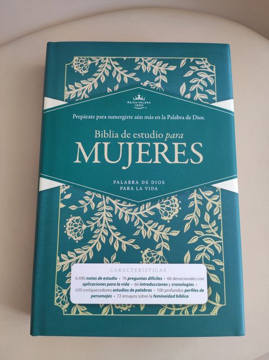 Biblia Estudio para Mujeres Tela Verde versión RVR 1960