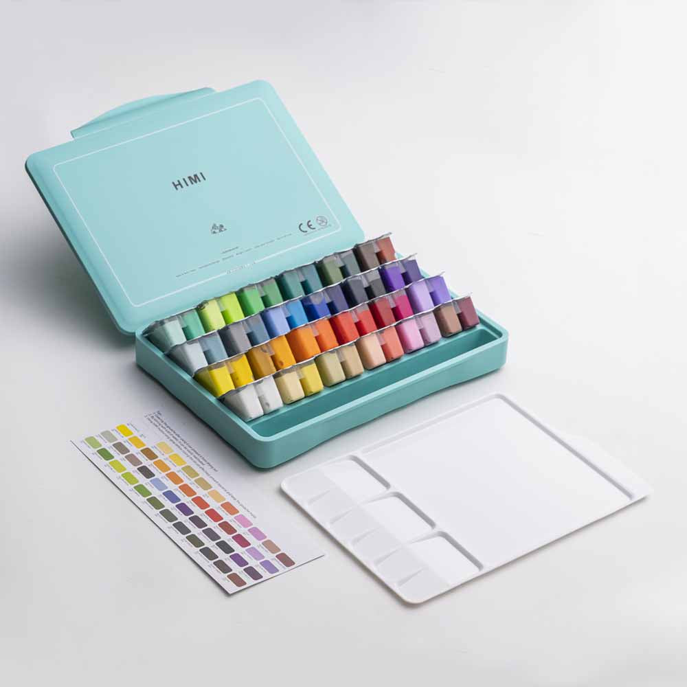 SET GOUACHE 48 COLORES / 12GR NUEVA VERSIÓN "HIMI"