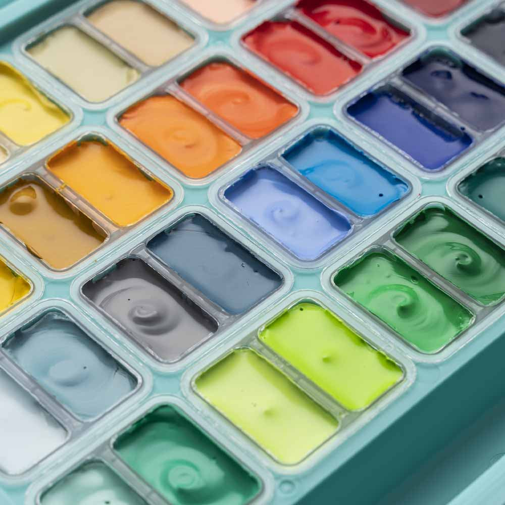 SET GOUACHE 48 COLORES / 12GR NUEVA VERSIÓN "HIMI"