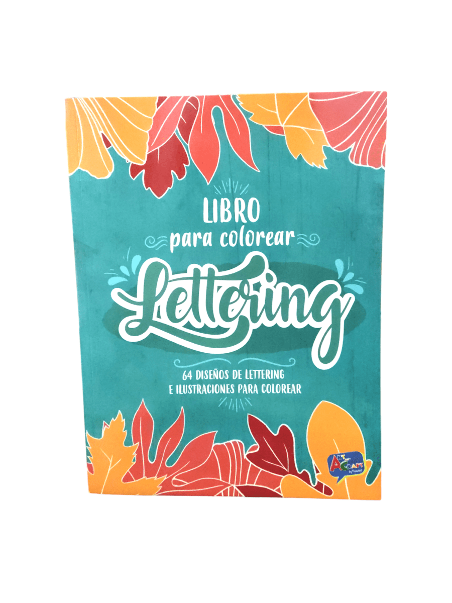 LIBRO PARA COLOREAR LETTERING 64 DISEÑOS